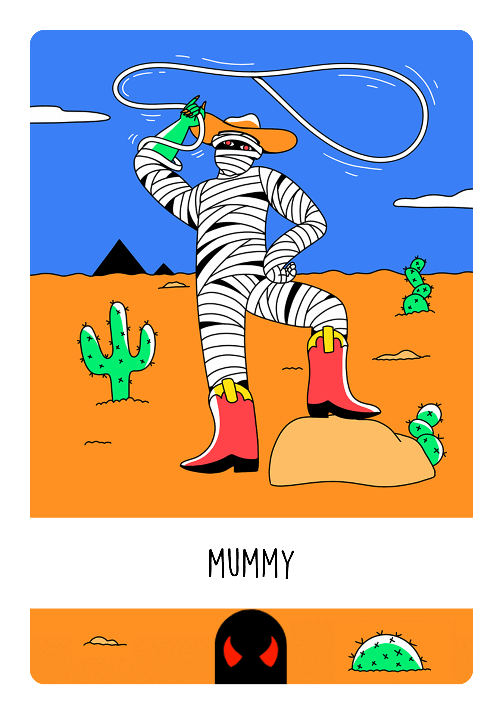 Scary card image